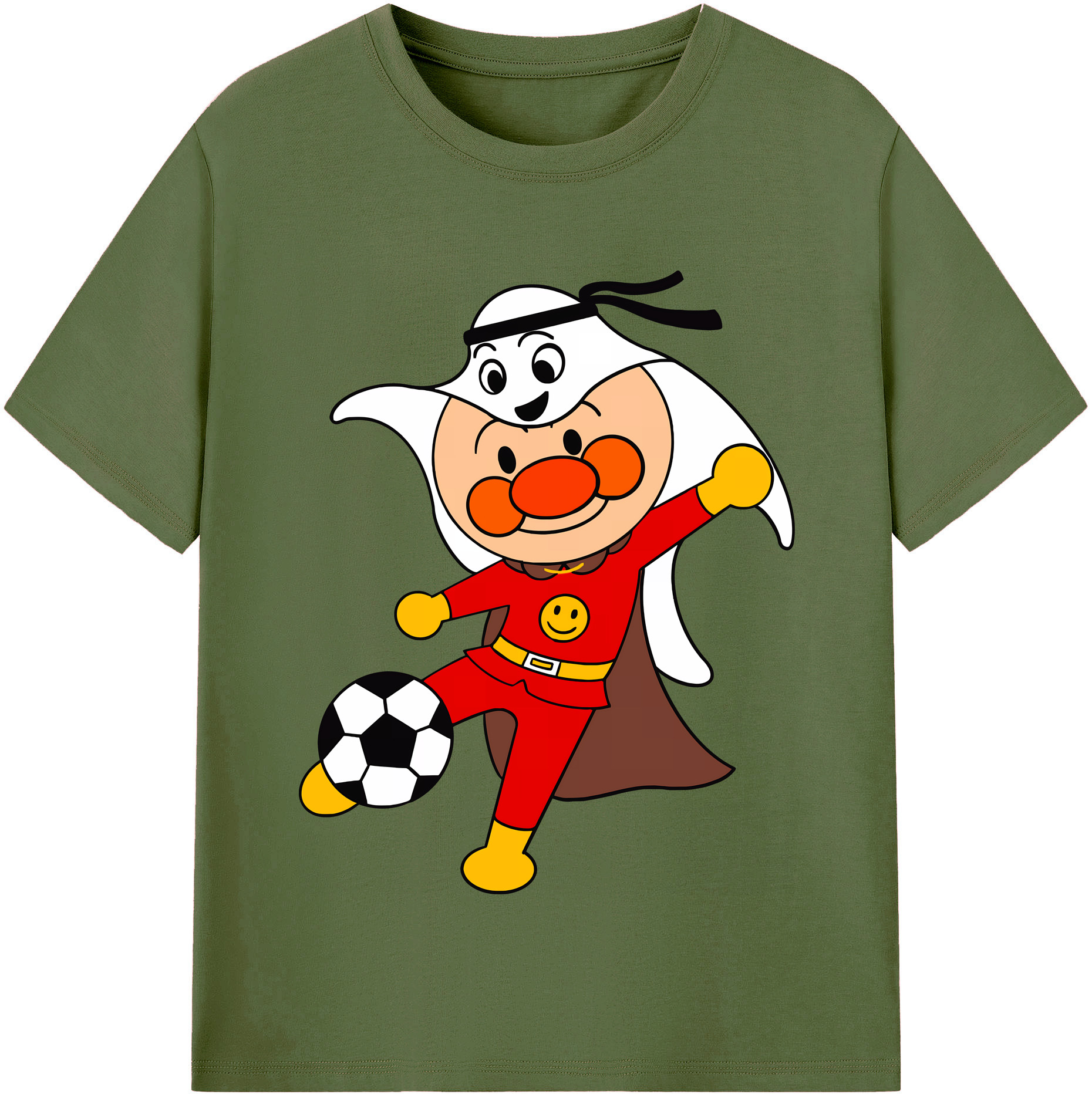 （画像用） アンパンマン Anpanman 綿100％半袖Tシャツ（フロントプリント）